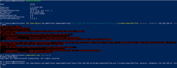 Powershell 2.0 Antivirus Bypass