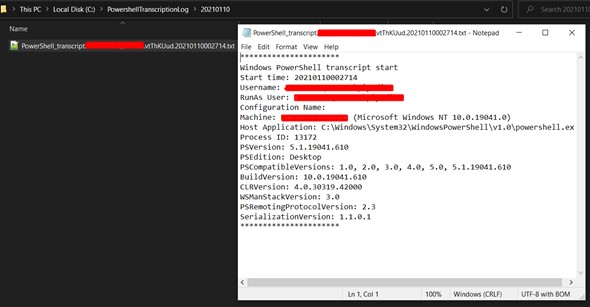 Transcription Log Dosyası